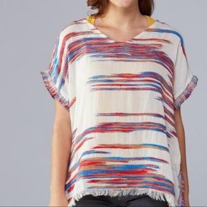 Dylan Baja Boho Fringe Poncho size XS/small